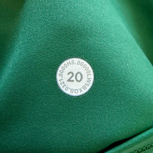 Lululemon Fast & Free Leggings High Rise Cropped 23" W/ Pockets Green Size 20 - Picture 11 of 13